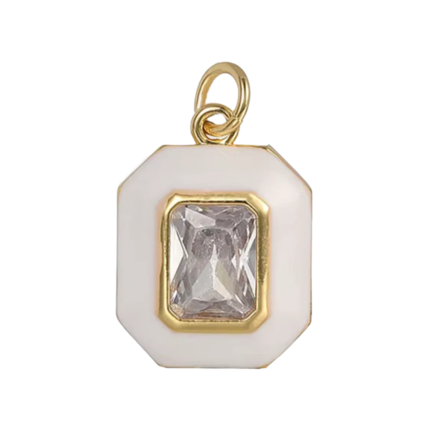 Enamel Crystal Charm