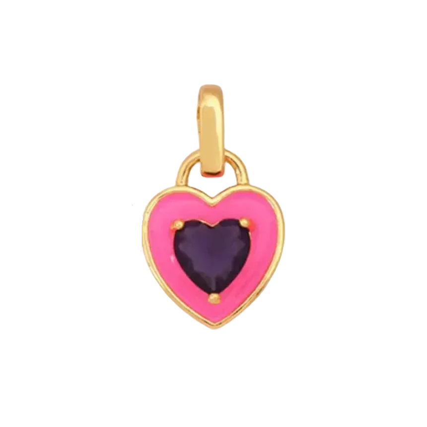 Gem Heart Charm