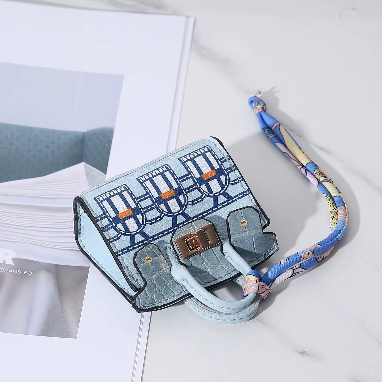 House Bag Charm Keychain