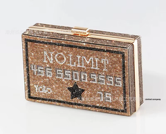 No Limit Bling Clutch Bag - Gold