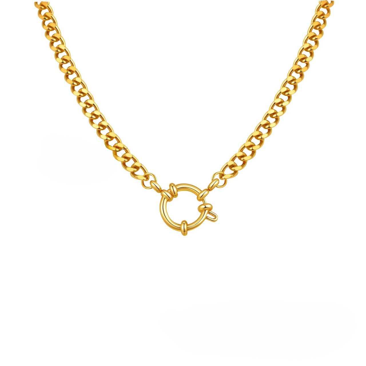 Chunky Chain Charm Necklace