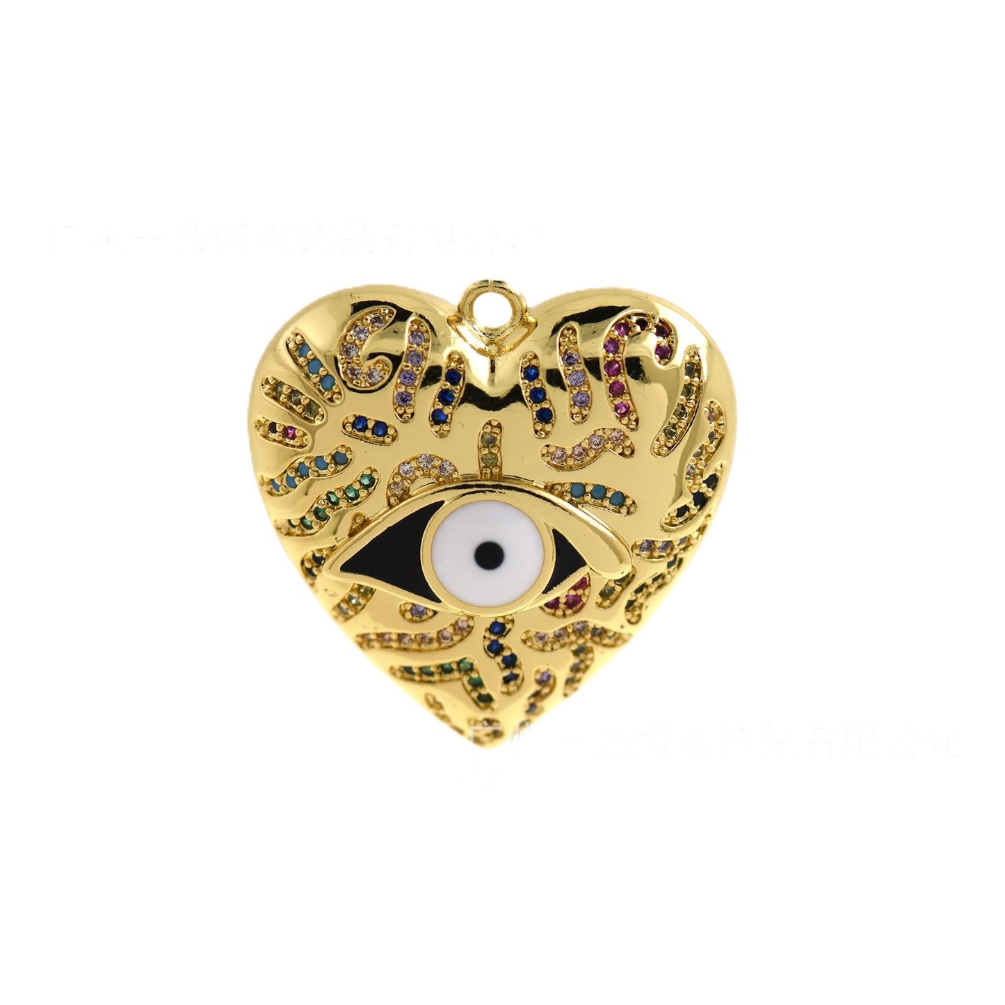 Heart Evil Eye Charm