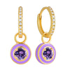 Gemstone Hoops