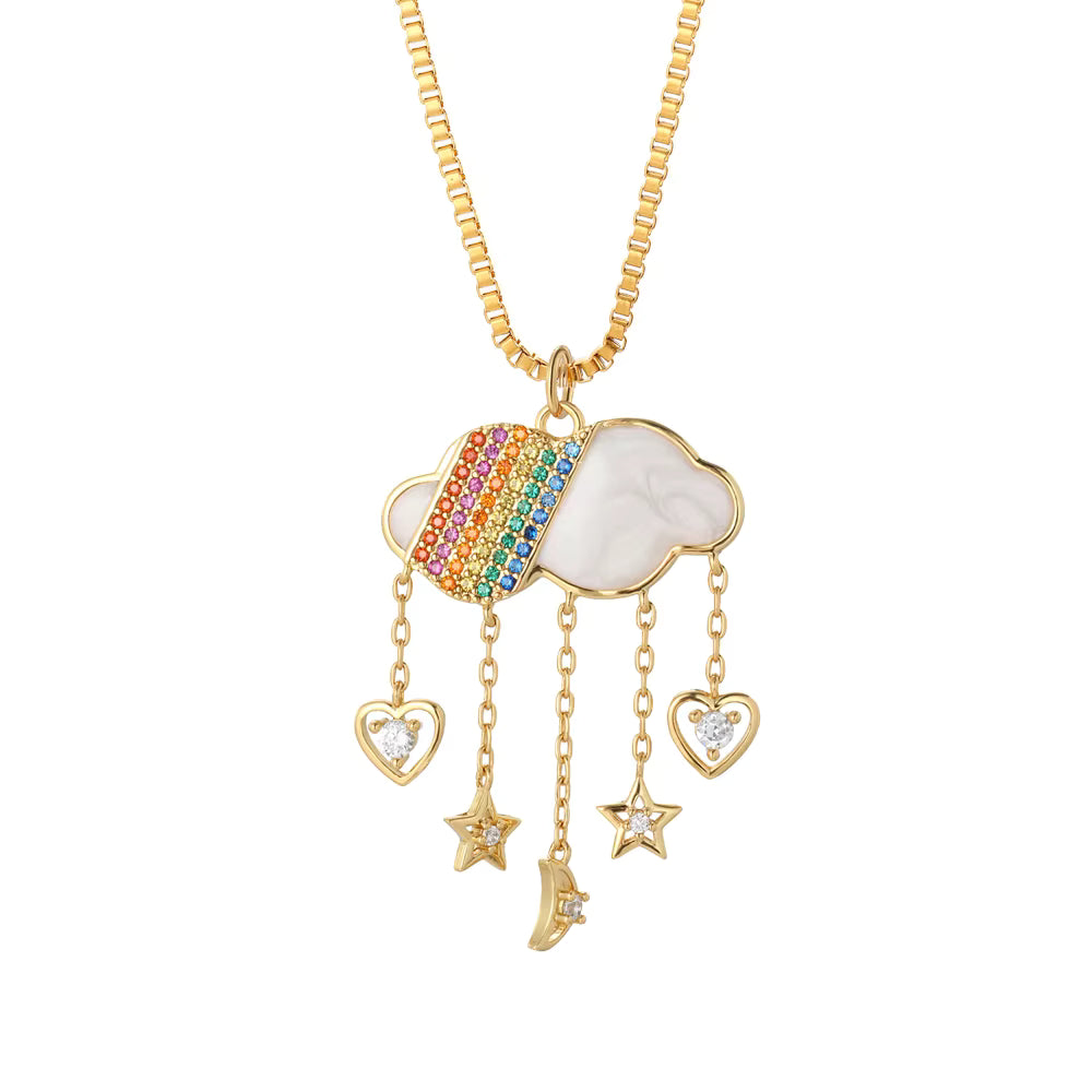 Celestial Rainbow Cloud Charm