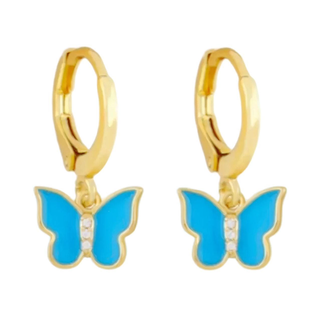 Butterfly Hoop Earrings