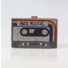 80's Rock Bling Clutch