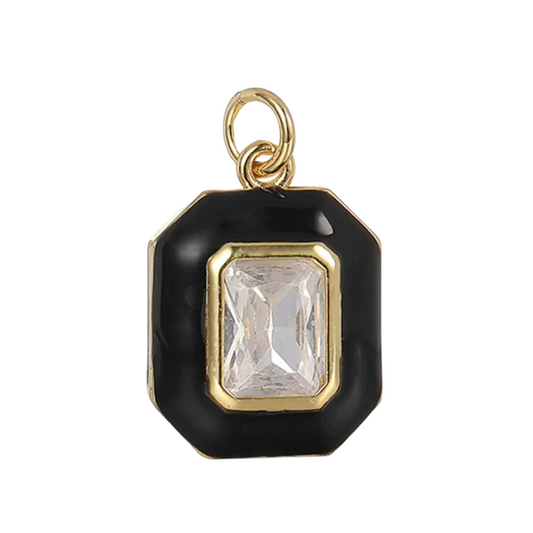 Enamel Crystal Charm