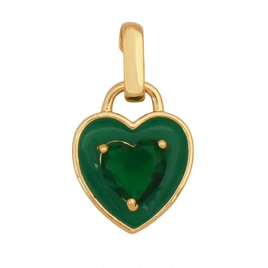 Gem Heart Charm