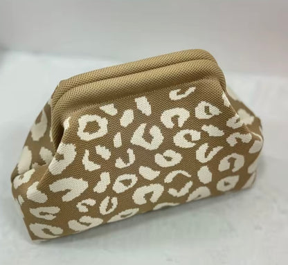 Leopard Print Clutch Bag