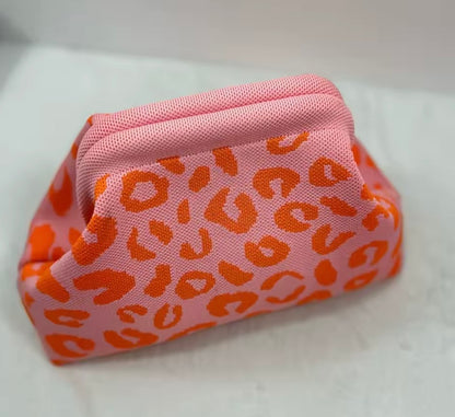 Leopard Print Clutch Bag
