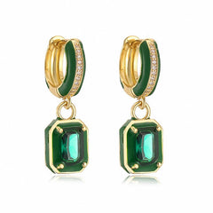 Emerald Hoops