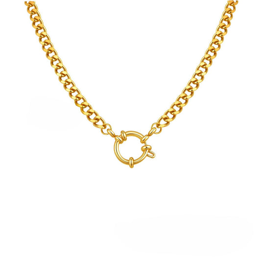 Chunky Chain Charm Necklace