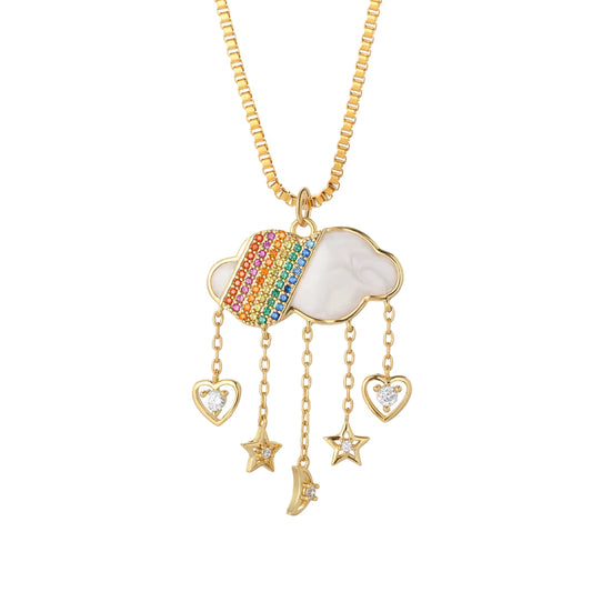 Celestial Rainbow Cloud Charm